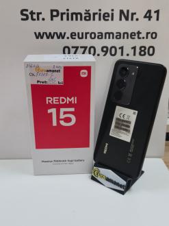 Telefon mobil Xiaomi Redmi 15, 8GB RAM, 256GB, 5G, Midnight Black