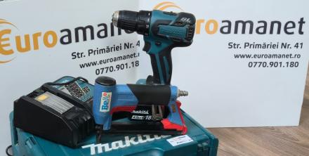 Masina de gaurit si insurubat Makita DDF459Z +Capsator pneumatic BeA 380/16-420