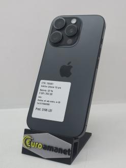 Telefon mobil Apple iPhone 16 Pro, 256GB, 5G, Black Titanium, 92% Baterie