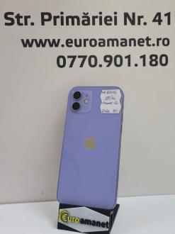 Telefon mobil Apple iPhone 12, 64GB, 5G, Purple, 79% Baterie