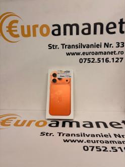 Telefon iPhone 17 Pro, 256GB, 5G, Cosmic Orange, 128 Cicluri