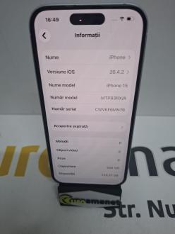 Telefon mobil Apple iPhone 15, 256GB