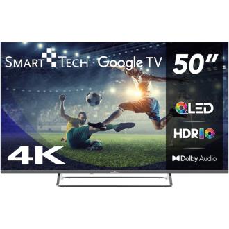 Televizor SmartTech QLED 50QG02V, 126 cm, Google TV, 4K Ultra HD, Clasa E (Model 2024)
