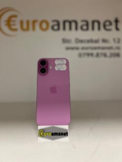 Telefon mobil Apple iPhone 16, 128GB, 5G, Pink, 91%bat.