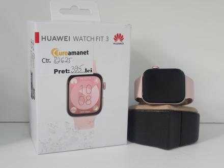 Smartwatch Huawei Watch FIT 3, Pink Body with Pink Fluoroelastomer Strap