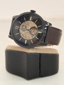 Fossil, Ceas cu o curea de piele Townsman, Maro inchis