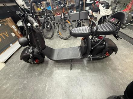 Scuter electric chopper 1500W Inregistrabil 12Ah Lithium 25km/h capacitate 180kg E-BIKE cu Baterie Detasabila 2 Persoane