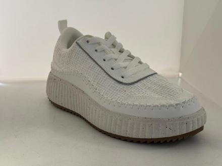 Pantofi sport Dream Pairs pentru femei cu platformă 10 W, piele ecologică, albi, 41
