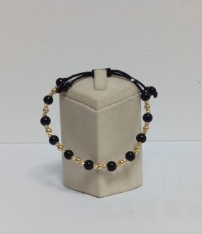 Bratara Aur 14 K cu snur reglabil