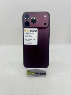 Telefon mobil Apple iPhone 18 Pro Max, 256GB, 5G, Burgundy, Bat 100%, 0 cicluri incarcare