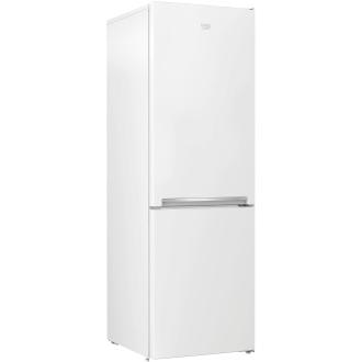Combina frigorifica Beko RCSA366K40WN, 343 l, Usi reversibile, Iluminare LED, Termostat reglabil, Clasa E, H 185.3 cm, Alb