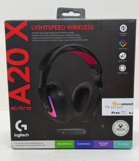 Casti Gaming Wireless LOGITECH G Astro A20 X LightSpeed Xbox, multiplatforma, negru