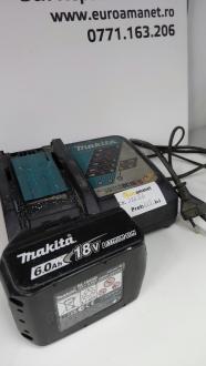 Acumulator si incarcator Makita 197570-9, 18 V Li-Ion, 6 Ah