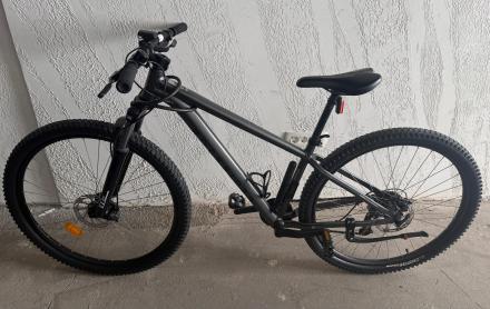 Bicicletă MTB drumeție semi-rigidă 29" cadru aluminiu EXPL 100 Gri